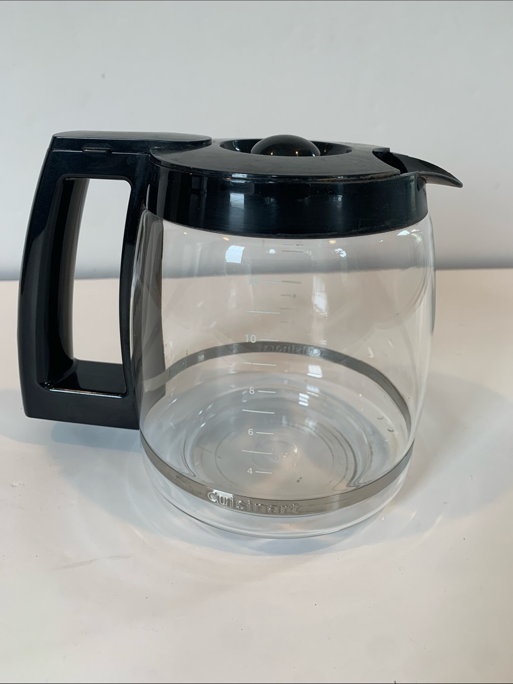 Cuisinart Black 12 Cup  Glass Coffee Carafe with Lid DCC-1200PRC or DCC-1200CRF